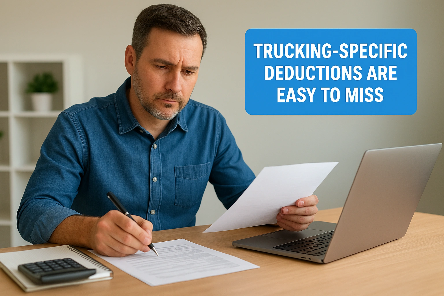Trucking-specific deductions are easy to miss