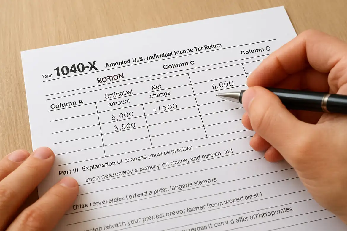 What Form 1040-X actually does