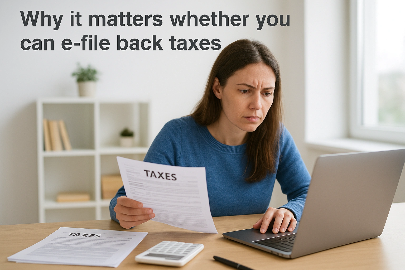 Why it matters whether you can e-file back taxes